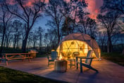 Geo Dome at Big Rock Creek! (on a 980 acre playground)