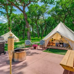 Lovers Lookout Glamp Tent  1 at Big Rock Creek