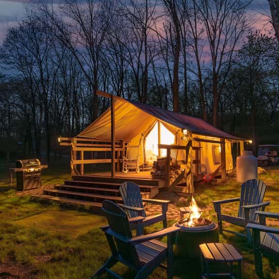 Creekside Family Tent at Big Rock Creek in St. Croix Falls, WI - Image 1